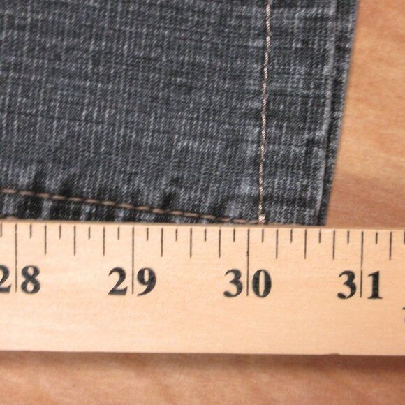 COLDWATER CREEK Natural Waist Bootcut Jeans Sz 16 Wide Leg Black Denim H17600 - Picture 14 of 16